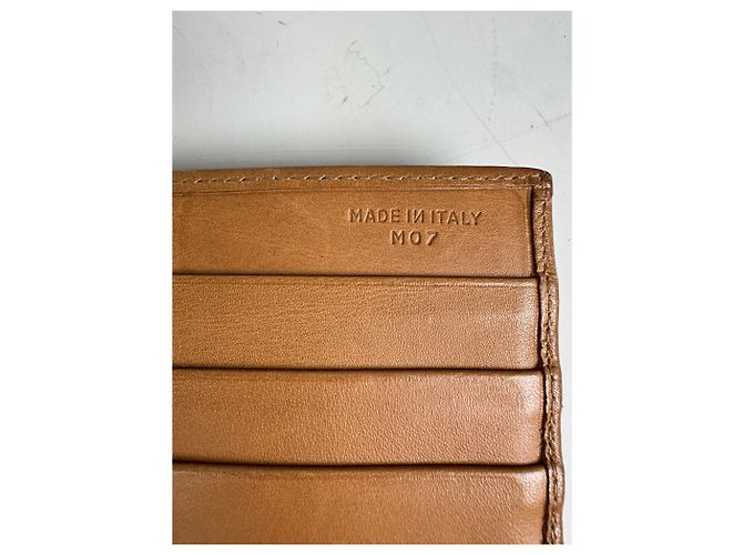 Céline Vintage Celine Macadam Canvas Wallet Beige Tan - view 6