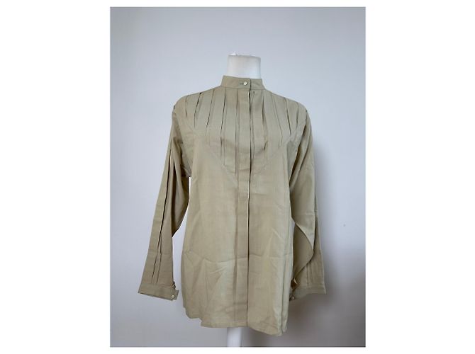 Camicetta in cotone vintage Dior Beige M - vista 10