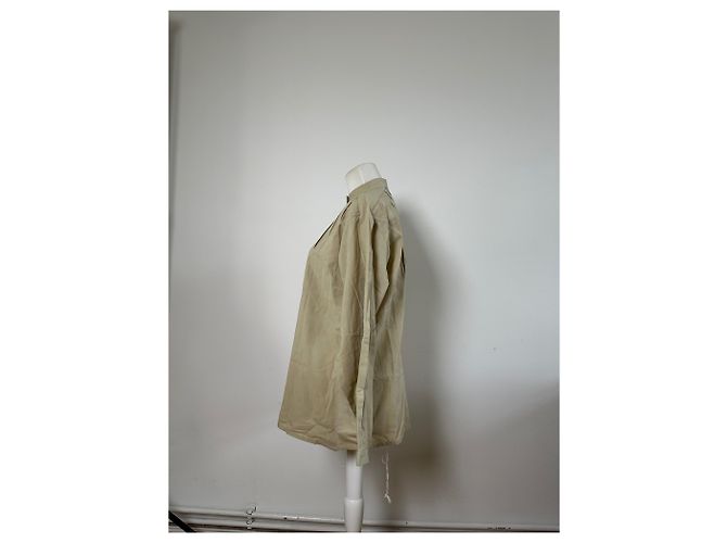 Camicetta in cotone vintage Dior Beige M - vista 2
