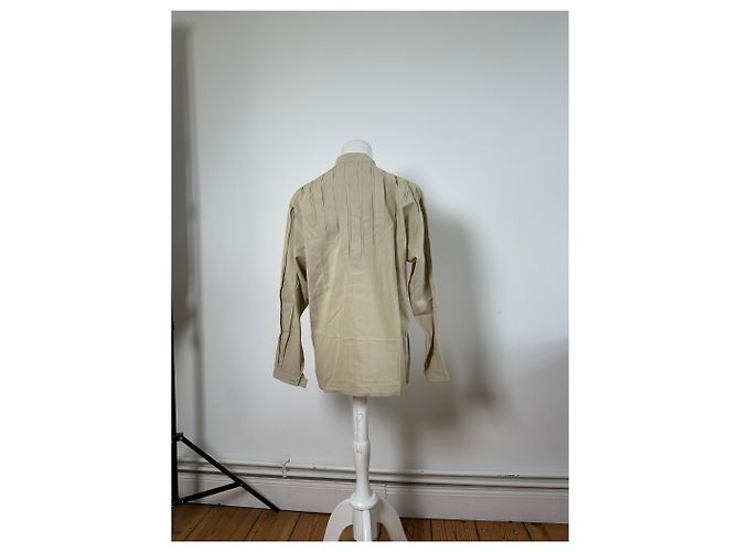 Camicetta in cotone vintage Dior Beige M - vista 3