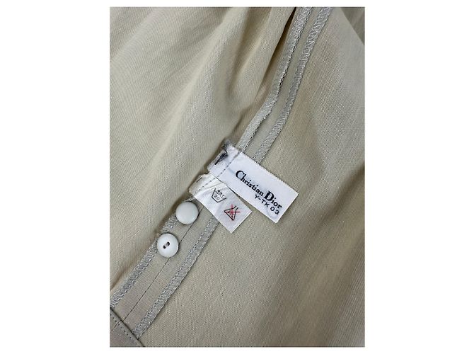 Camicetta in cotone vintage Dior Beige M - vista 8