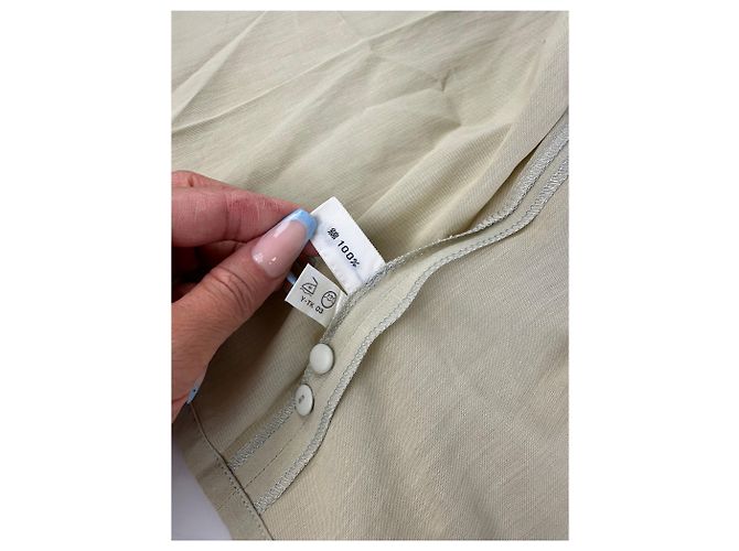 Camicetta in cotone vintage Dior Beige M - vista 9
