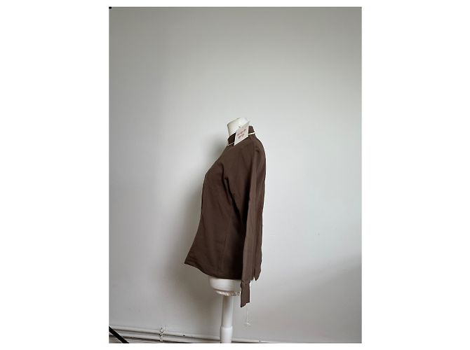 Polo in Cotone Vintage Balenciaga Marrone M - vista 3