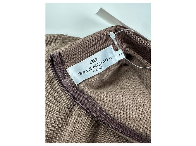 Polo in Cotone Vintage Balenciaga Marrone M - vista 6