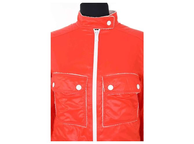 Courreges Orangefarbene Jacke - Ansicht 2