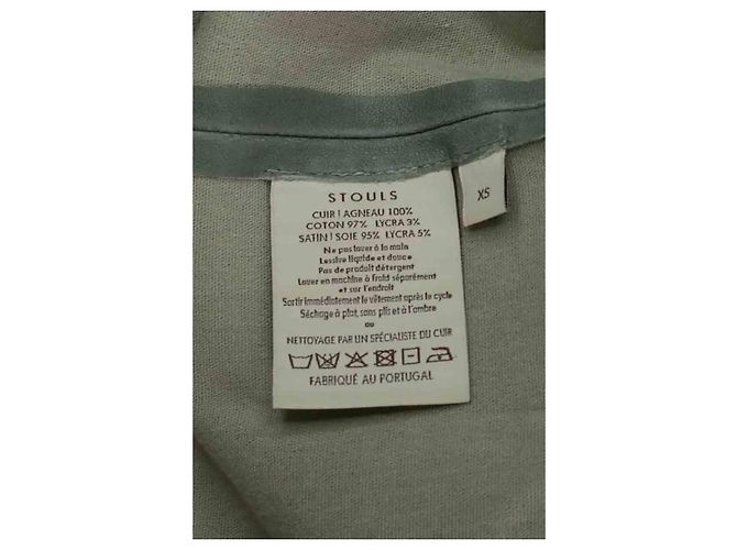 Stouls Leggings de cuero gris - vista 6
