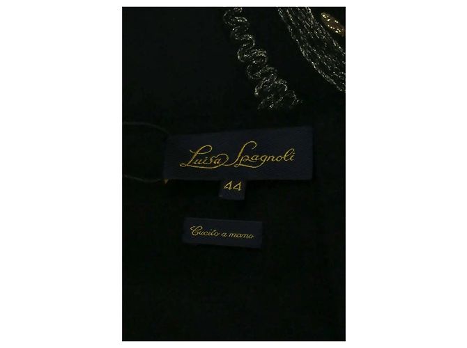 Luisa Spagnoli Saia de lã preta - vista 5