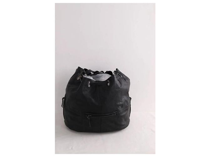Jerome Dreyfuss Borsa tote in pelle nera Nero - vista 3