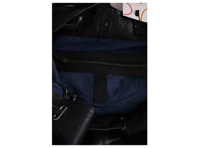 Jerome Dreyfuss Borsa tote in pelle nera Nero - vista 4