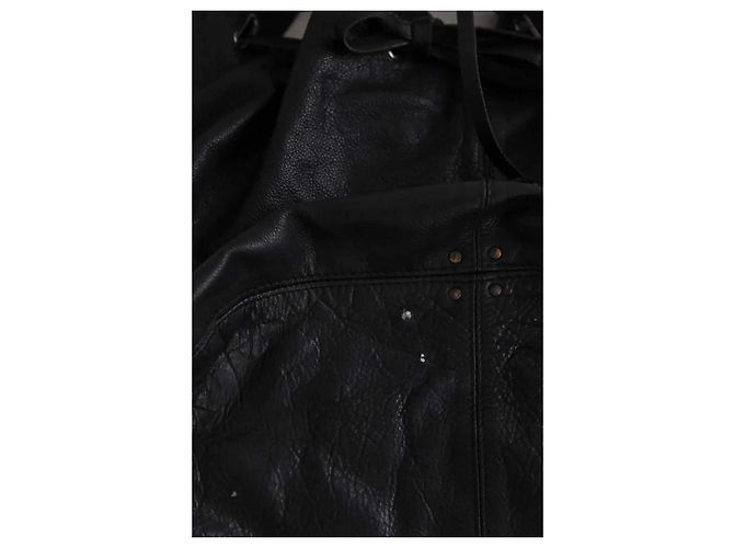 Jerome Dreyfuss Borsa tote in pelle nera Nero - vista 6