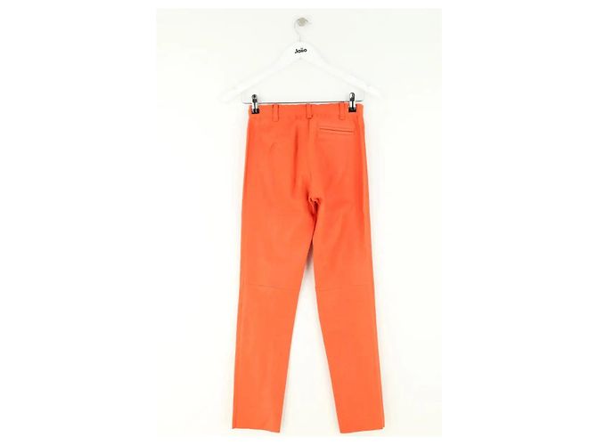 Stouls Legging de couro laranja - vista 3