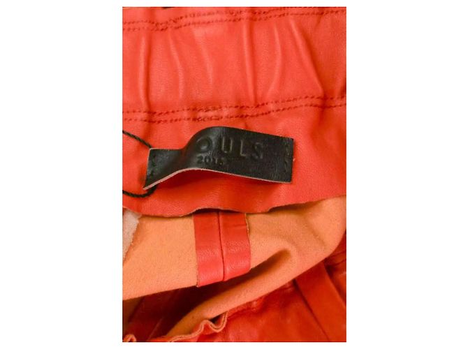 Stouls Legging de couro laranja - vista 5