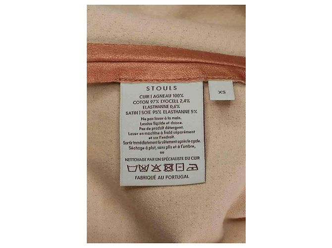 Stouls Leggings de cuero rosa - vista 6