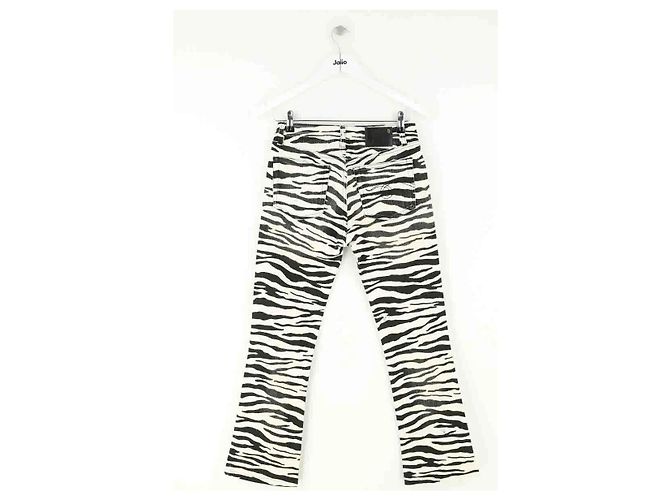 R13 Jeans dritti in cotone nero - vista 3
