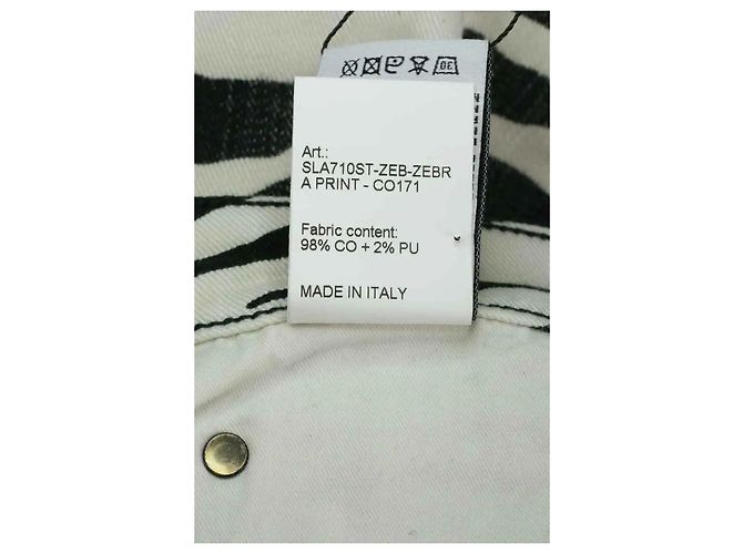 R13 Jeans dritti in cotone nero - vista 6