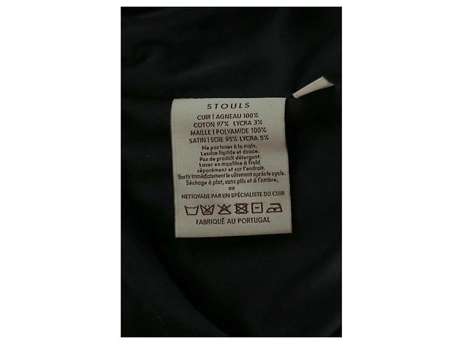 Stouls Schwarzes Lederkleid - Ansicht 6