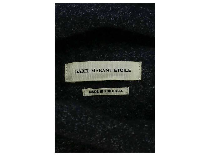 Isabel Marant Etoile Dunkelblaues Wollkleid Marineblau - Ansicht 5