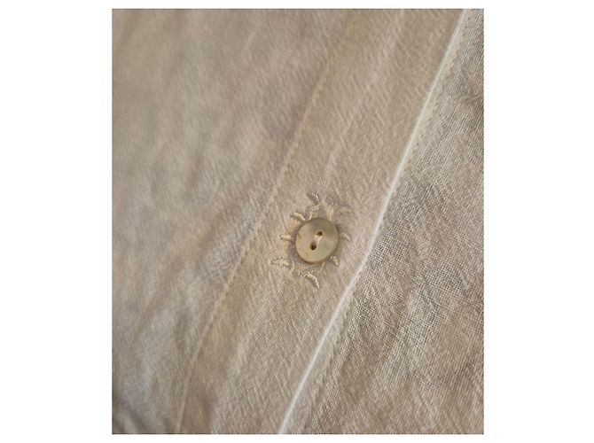Autre Marque Camisa Karl Marc John Carnelet de Algodón y Lino - Blanco - vista 3