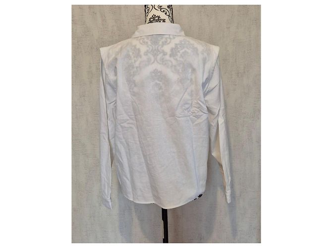 Autre Marque Camisa Karl Marc John Carnelet de Algodón y Lino - Blanco - vista 4
