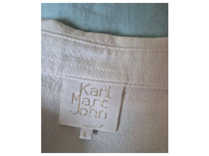 Autre Marque Camisa Karl Marc John Carnelet de Algodón y Lino - Blanco - vista 5