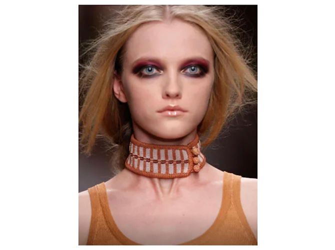Prada Strick-Choker Seide Fairy Kollektion 2007 Braun - Ansicht 2