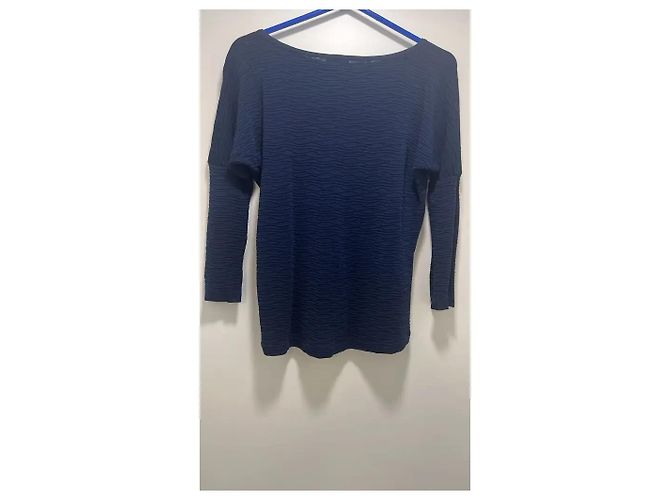 Giorgio Armani Viskose-Pullover in Dunkelblau - Ansicht 2