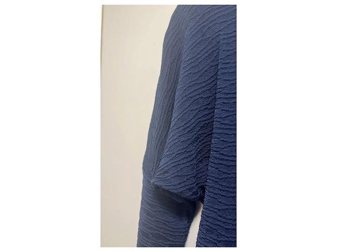 Giorgio Armani Viskose-Pullover in Dunkelblau - Ansicht 3