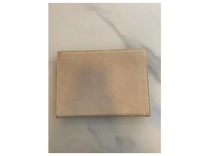 Clutch a Busta Escada Beige Texturizzata - vista 2