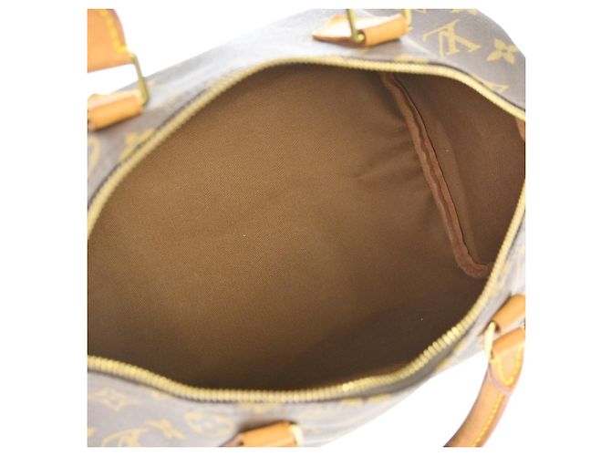 Louis Vuitton Speedy Monogram Canvas 30 Castaño - vista 3
