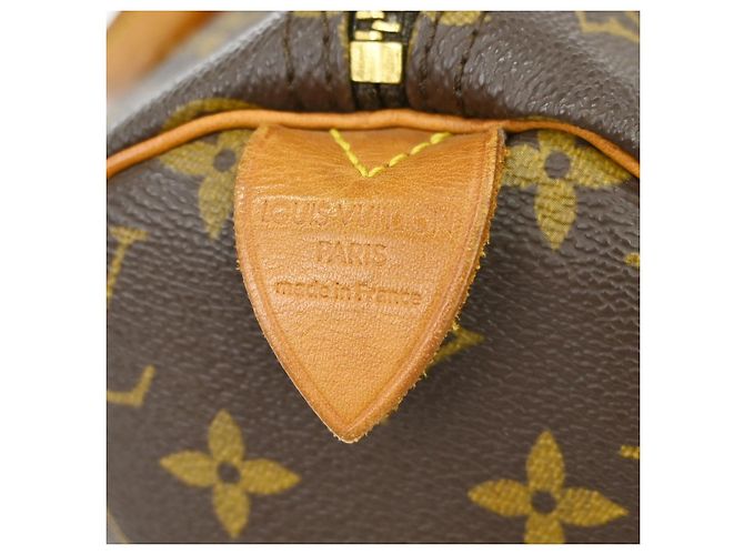 Louis Vuitton Speedy Monogram Canvas 30 Castaño - vista 4