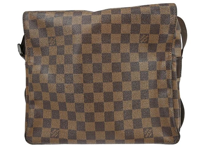 Borsa Louis Vuitton Naviglio Damier Marrone - vista 2