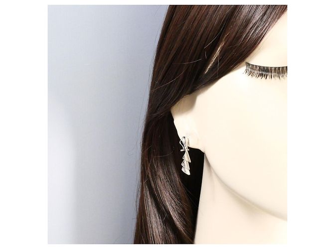 Autre Marque Orecchini a clip in oro bianco 14K D'oro - vista 4