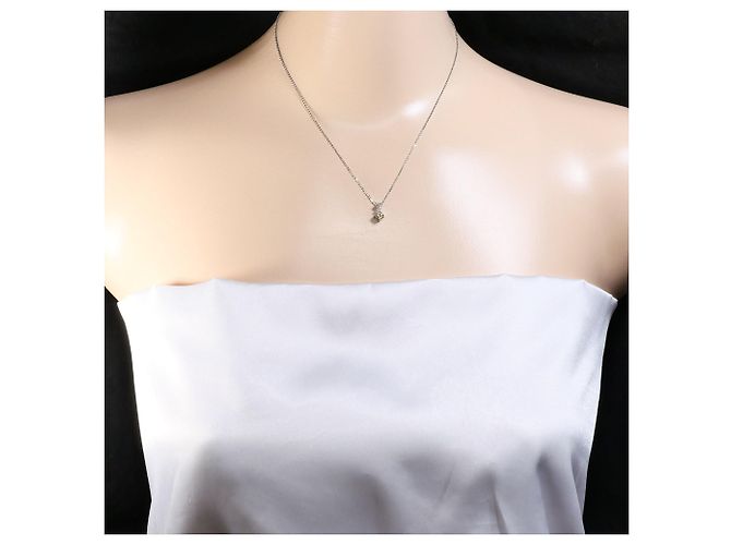 Autre Marque Collana in platino con diamante giallo - vista 5