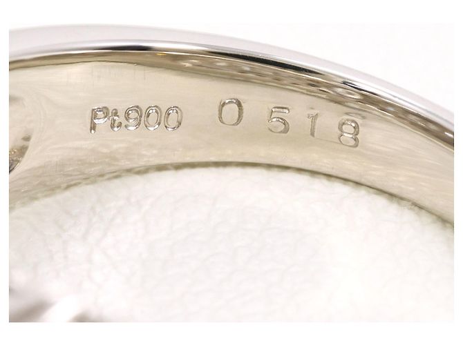 Autre Marque Platin 900 Ring mit Diamanten - Ansicht 5