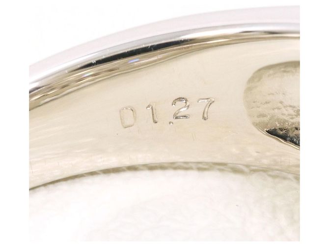 Autre Marque Platin 900 Ring mit Diamanten - Ansicht 6