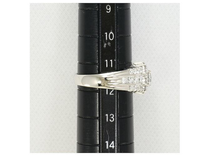 Autre Marque Platin 900 Ring mit Diamanten - Ansicht 8