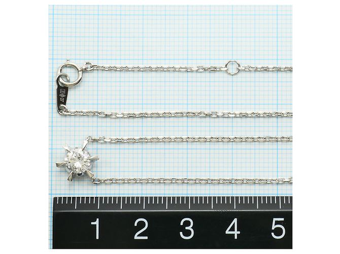 Autre Marque PT850 Platin-Halskette mit Diamant - Ansicht 5