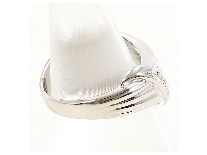 Autre Marque PT900 Platinring mit Diamant - Ansicht 3