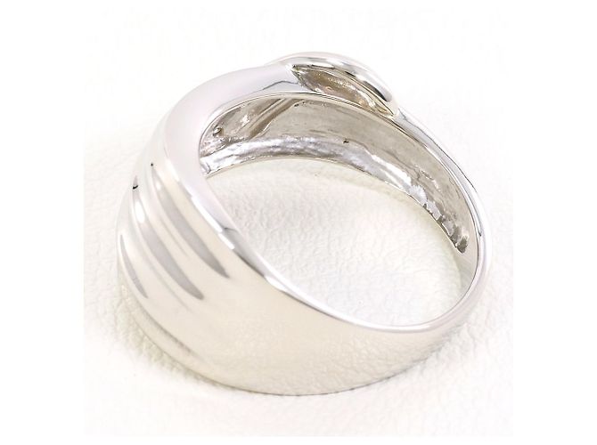 Autre Marque PT900 Platinring mit Diamant - Ansicht 4