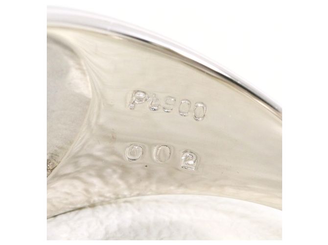 Autre Marque PT900 Platinring mit Diamant - Ansicht 5