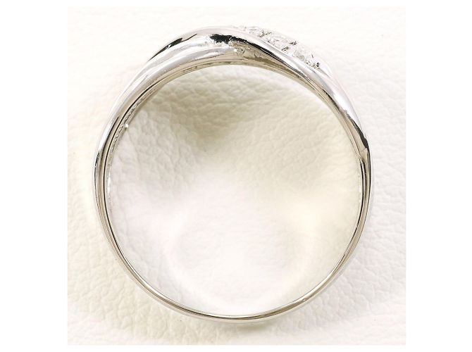 Autre Marque Platinring mit Diamant - Ansicht 3