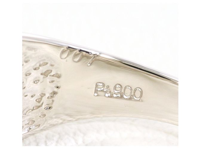 Autre Marque Platinring mit Diamant - Ansicht 5