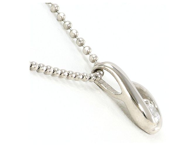 Autre Marque PT900 Platinum Necklace with Diamond - view 2