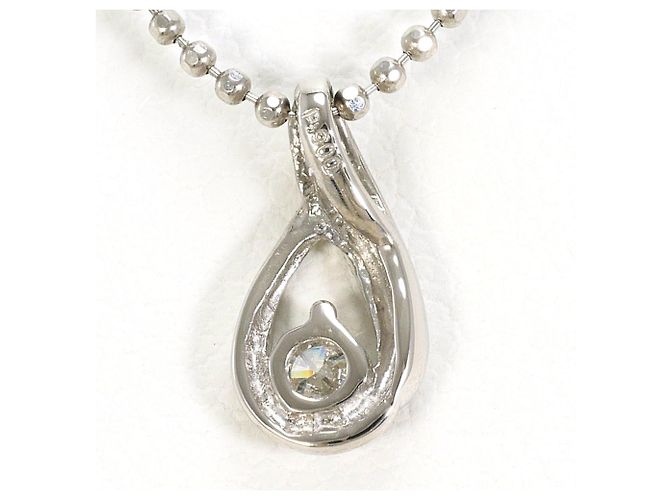 Autre Marque PT900 Platinum Necklace with Diamond - view 3