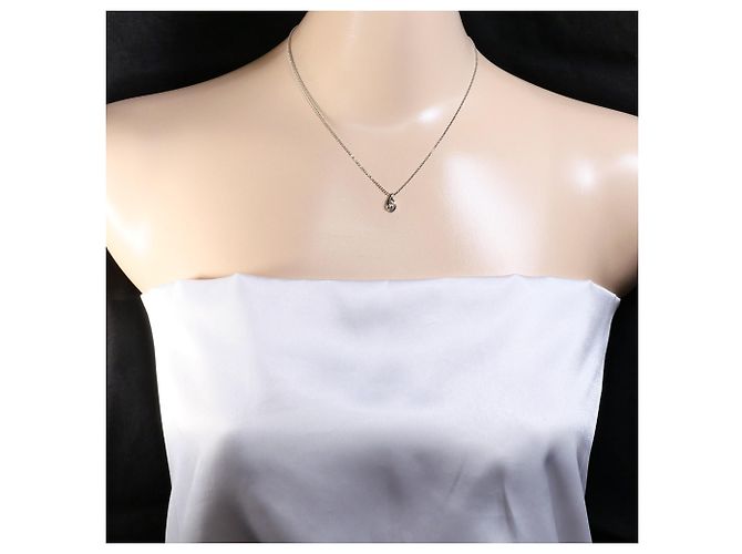 Autre Marque PT900 Platinum Necklace with Diamond - view 5