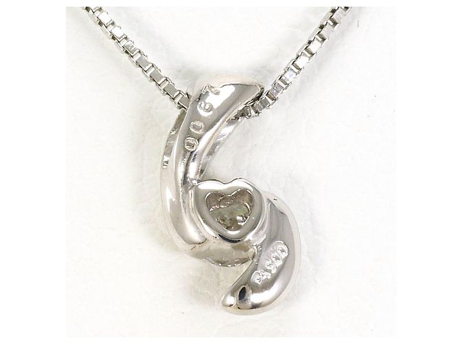 Autre Marque Collana in platino PT900 / PT850 con diamante - vista 3