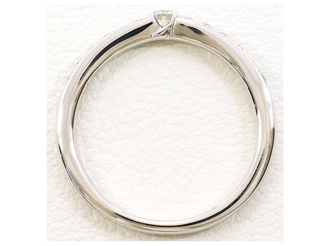 Autre Marque Platinring mit Diamant - Ansicht 2
