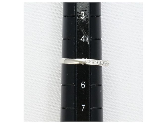 Autre Marque Platinring mit Diamant - Ansicht 7