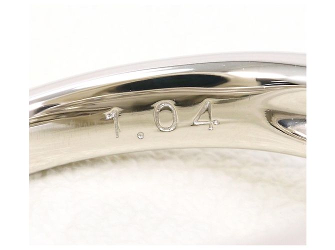 Autre Marque Anello a fascia in platino con diamante - vista 6