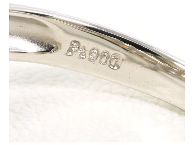 Autre Marque Anello a fascia in platino e diamanti - vista 5